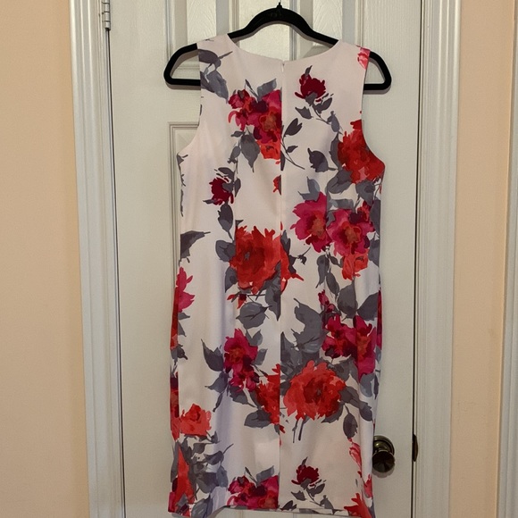 Sleeveless Mario Serrani floral dress size 10 - Picture 4 of 11